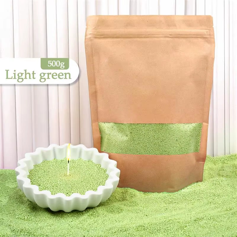 Colorful Granular Pearl Wax DIY Candle Making Materials Sand Painting Wax for Candle Making Handmade for Colour Sand Wax