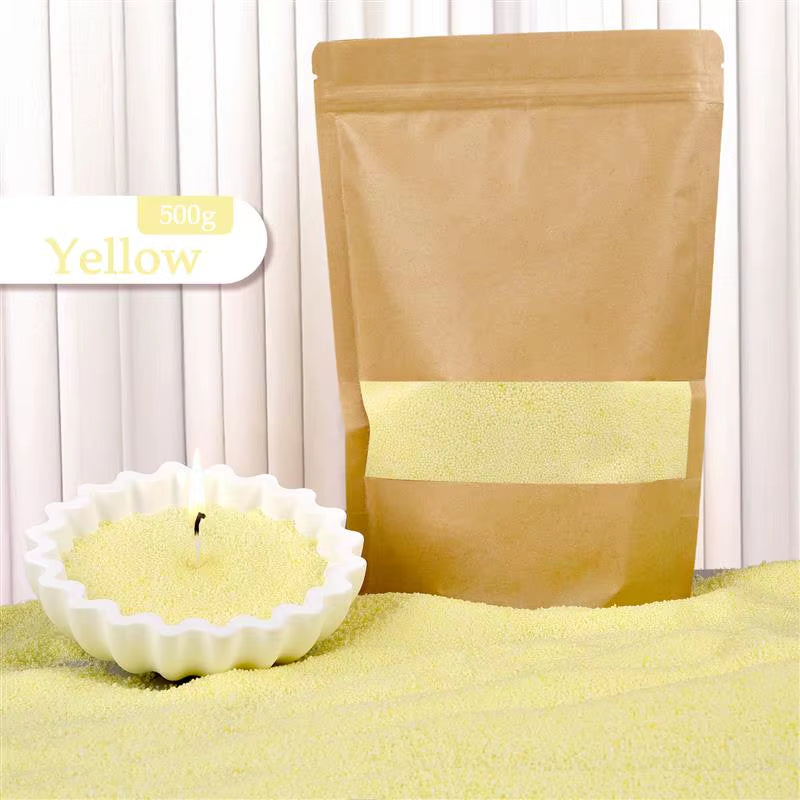 Colorful Granular Pearl Wax DIY Candle Making Materials Sand Painting Wax for Candle Making Handmade for Colour Sand Wax